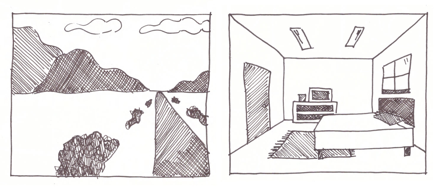 1 Point Perspective Thumbnails