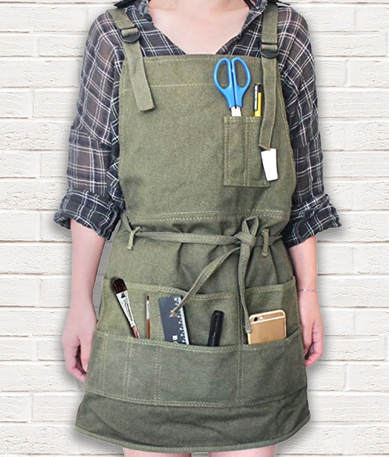 Gifts for artists- Artist Canvas Unisex Apron with Pockets