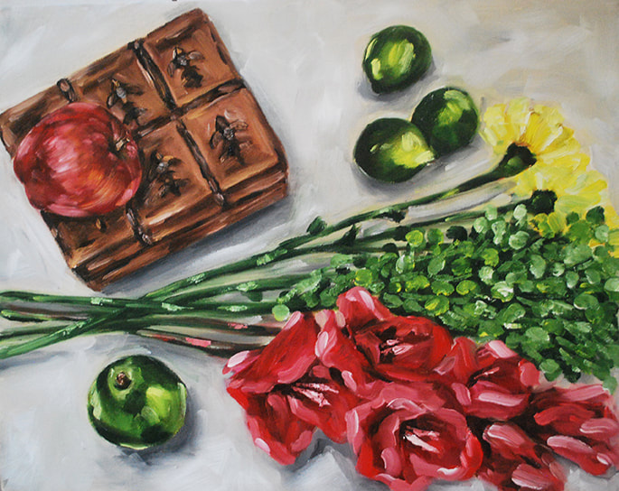 Still life oil painting by Erika Lancaster