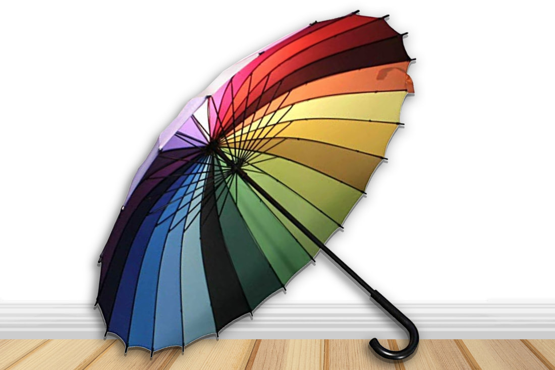 Gifts for artists- Color Wheel Umbrella
