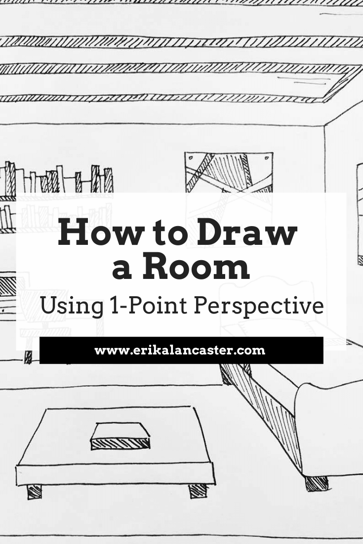 Drawing a Room Using One-Point Perspective - Erika Lancaster Within One Point Perspective Worksheet
