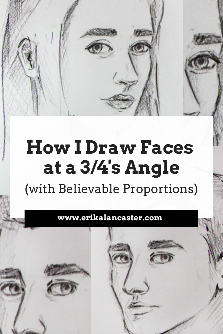 How To Draw Faces At A 3 4 S Angle Using The Loomis Method Using the loomis method that. erika lancaster