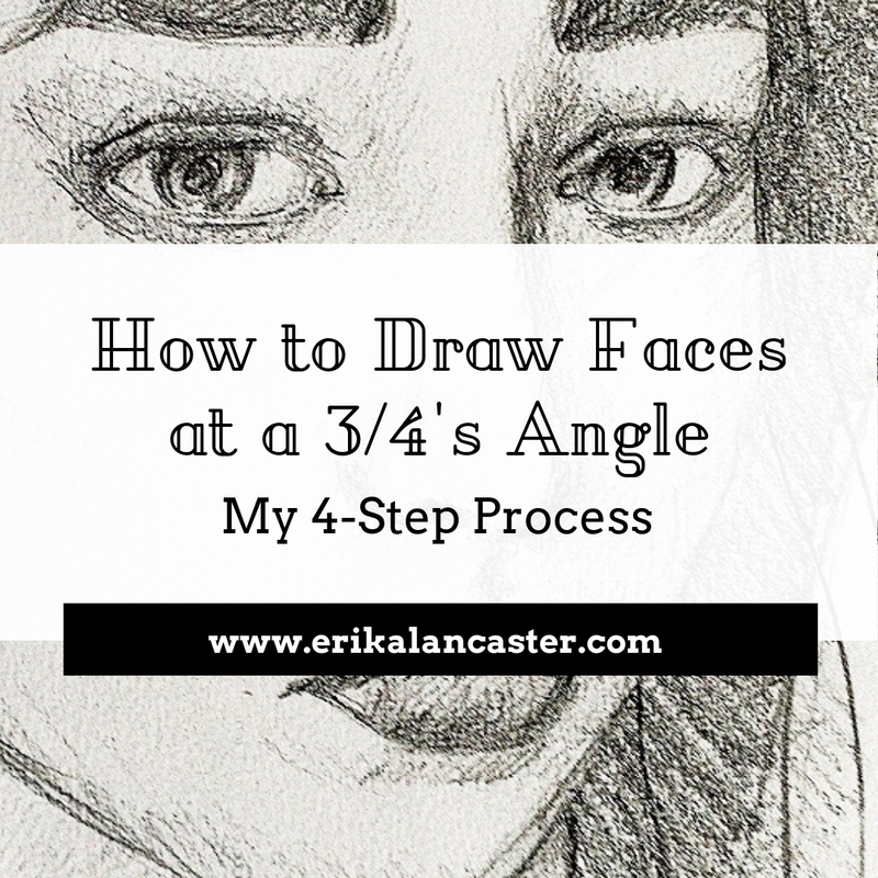 How to Draw Faces at 3/4's Angle Step-by-Step