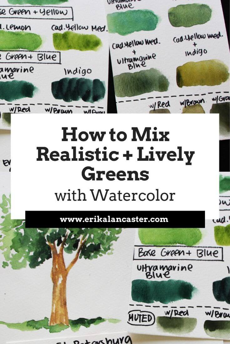 Take Care With Your Greens - How to Mix Greens in Acrylic