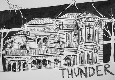 Inktober sketch for prompt: Thunder by Erika Lancaster