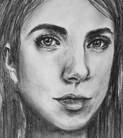 Portrait drawing by Erika Lancaster