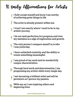 10 Daily Affirmations for Artists