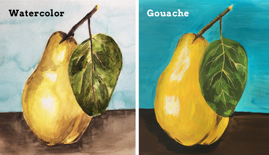 How to combine watercolor and gouache tips