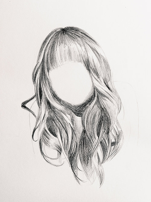 How to draw hair realistically tutorial for beginners 