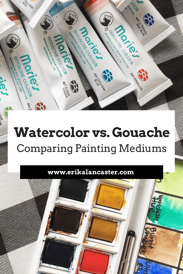Watercolor vs. Gouache Differences Similarities