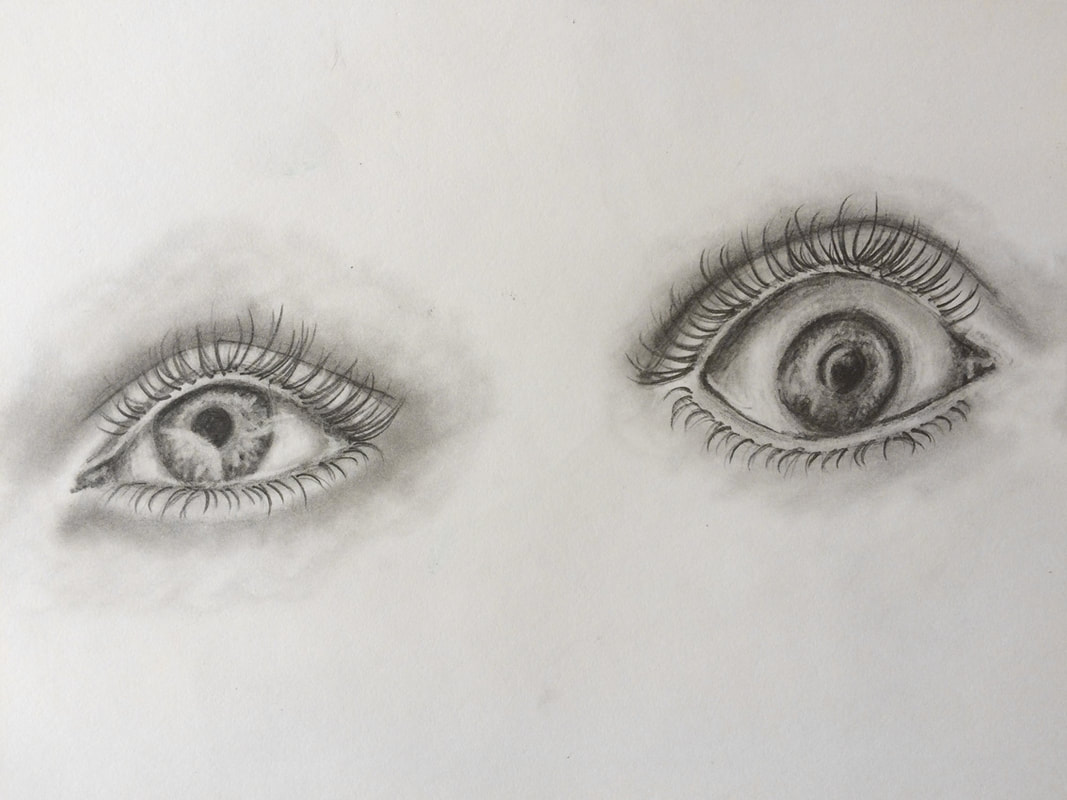 Pencil eye studies by Erika Lancaster.