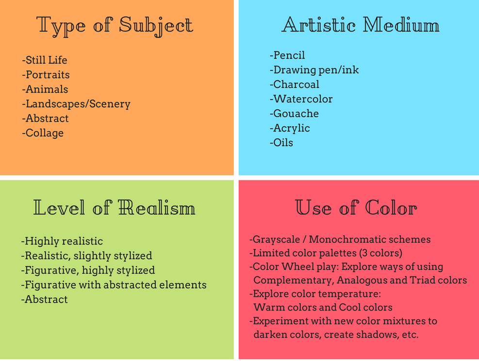 What makes up an artistic style?