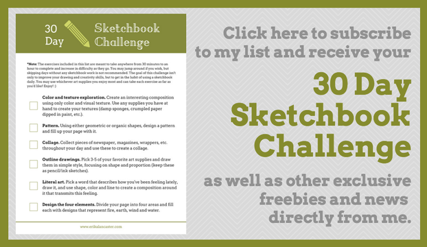 30 Day Sketchbook Challenge
