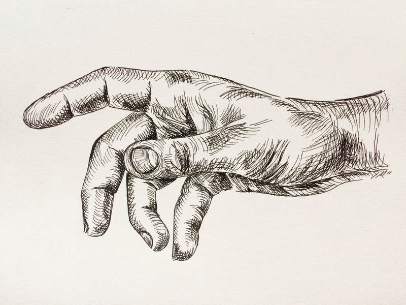 Pen and Ink Hand Sketch by Erika Lancaster