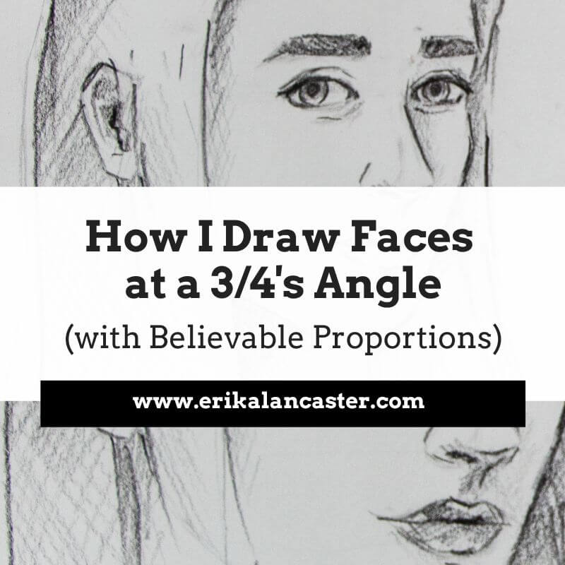 How to Draw a Face at an Angle Loomis Method