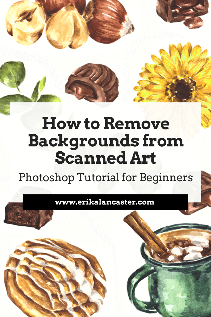 How to Remove Backgrounds from Scanned Art Photoshop Tutorial