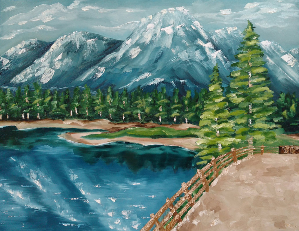 Landscape oil painting by Erika Lancaster 