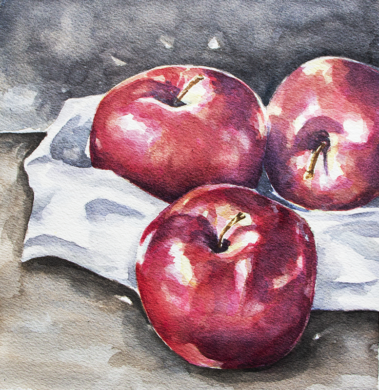 Still Life Watercolor Painting by Erika Lancaster