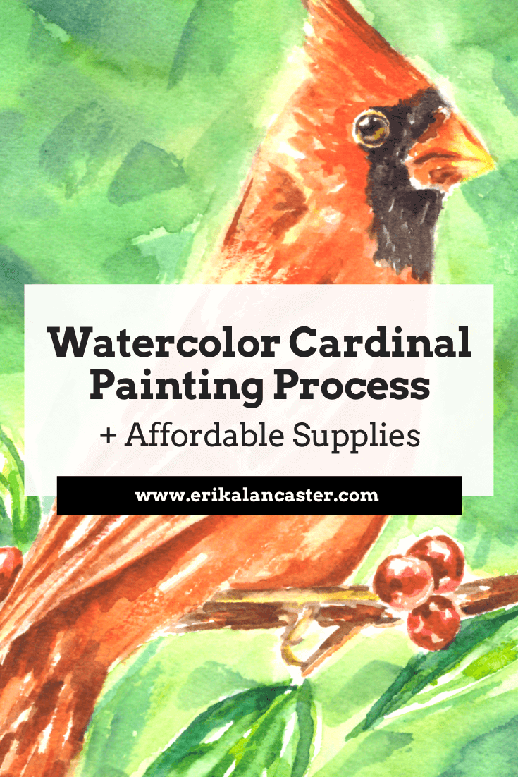 Bird Watercolor Painting Process Affordable Supplies